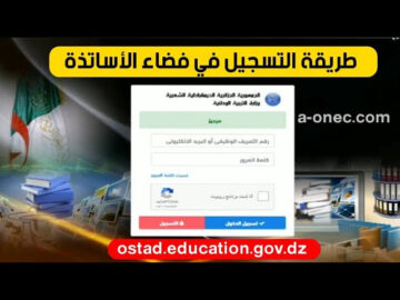 رابط استمارة فضاء الأساتذة ostad education gov dz في الجزائر 2024