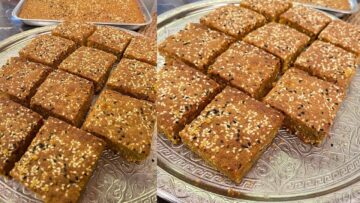 طريقة عمل المحوجة بالعسل الأسود الطرية والهشة
