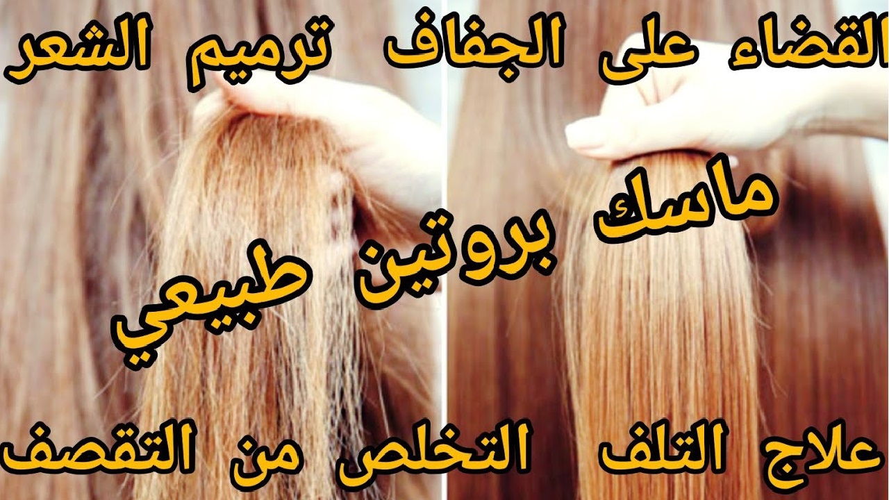 أقوى بروتين طبيعي لتنعيم الشعر الخشن وعلاج التقصف من أول استعمال