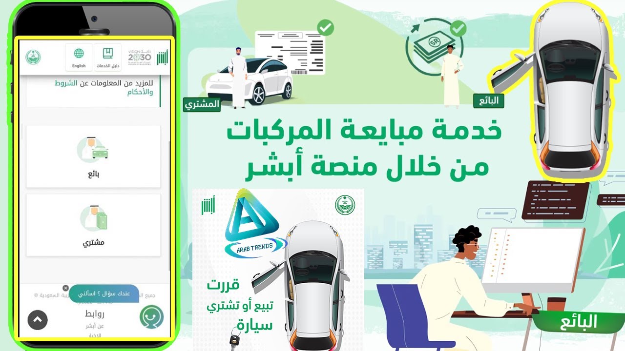 "سجل الآن" رابط التسجيل في نقل ملكية السيارة من خلال منصة أبشر بالخطوات وأبرز الشروط 5 “سجل الآن” رابط التسجيل في نقل ملكية السيارة من خلال منصة أبشر بالخطوات وأبرز الشروط