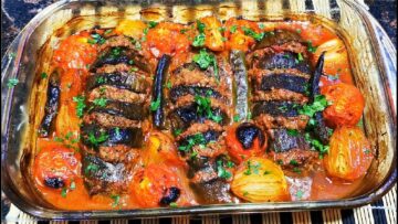 طريقة عمل كباب الباذنجان بخلطة مميزة ومختلفة وبطعم لذيذ جداً