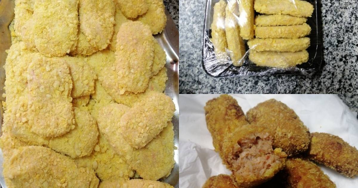 سر طريقة عمل 50 قطعة من البانيه أو الناجتس مثل الشركات لرمضان بتكلفة بسيطة في منزلك