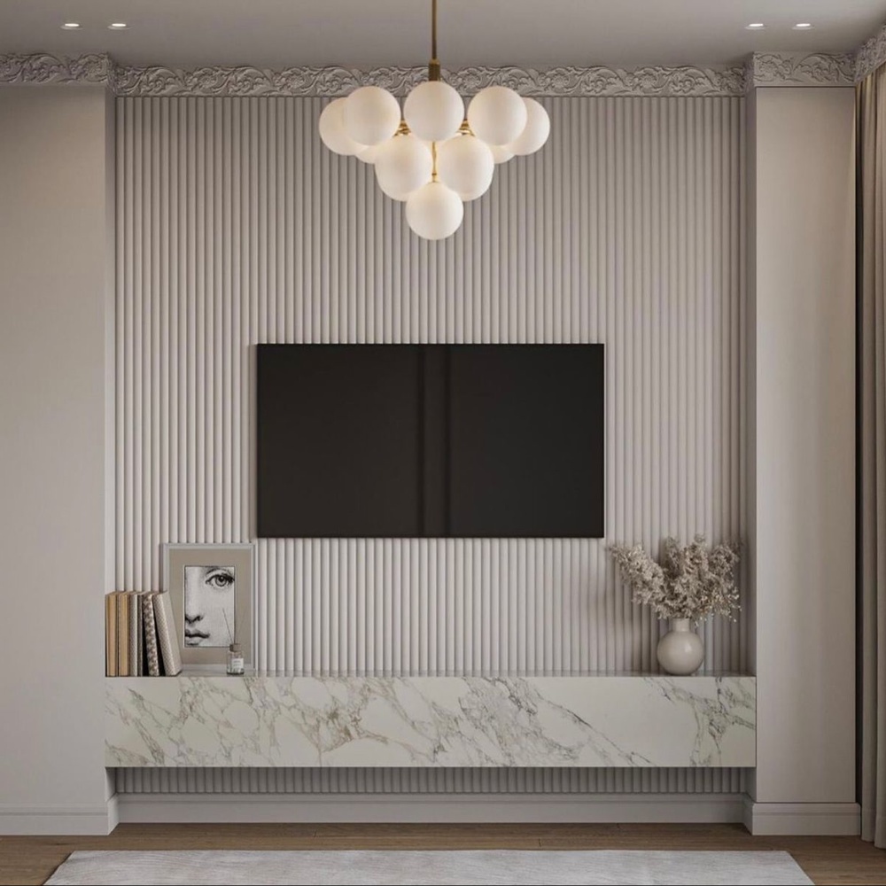 بالصور.. أحدث 4 أفكار تصميم ديكور جدار تلفزيون وشاشة 5 بالصور.. أحدث 4 أفكار تصميم ديكور جدار تلفزيون وشاشة