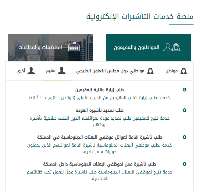 تقديم طلب زيارة عائلية 1445 موقع التأشيرات my.gov.sa والمستندات المطلوبة لقبول الطلب