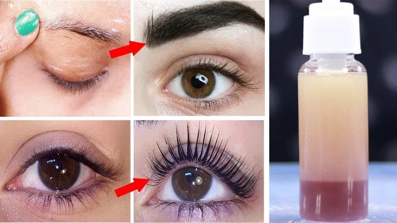بدون مسكرة احصلي على رموش وحواجب كثيفة بعمل خلطة تطويل طبيعية