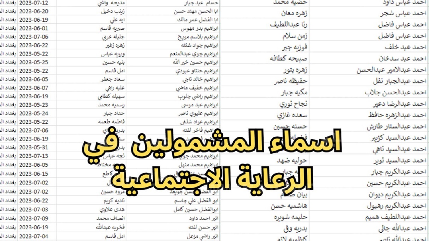 بضغطة واحدة.. الاستعلام عن المشمولين في الرعاية الاجتماعية بالعراق الوجبة الأخيرة 2024