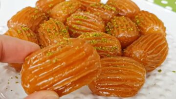 قبل قدوم رمضان تعالي اقولك سر قرمشة بلح الشام بطريقة أحسن من الحلواني