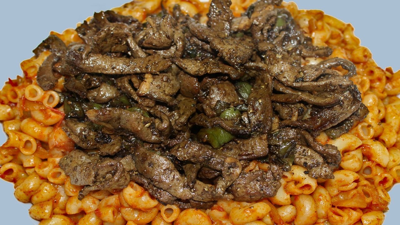 لعشاء سريع وخفيف المكرونة بالكبدة بمذاق لذيذ جداً