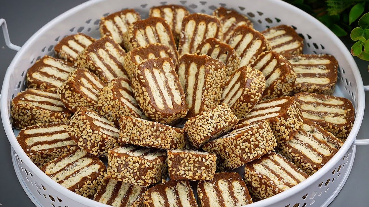 طريقة عمل تمرية العيد بالسمسم بأسهل وصفة في البيت بكوب إلا ربع من الزبد