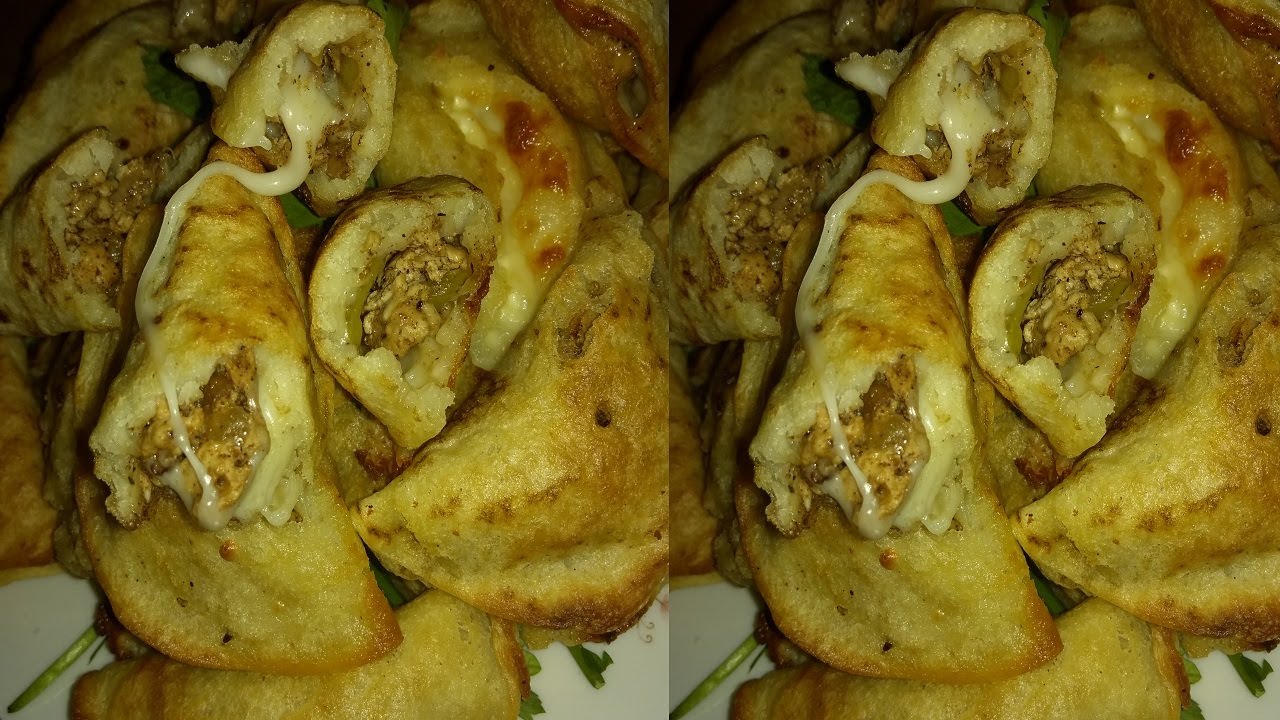 عمل القطايف بالفراخ والمشروم بكل سهولة طعمها يجنن وهتشرفك في العزومات