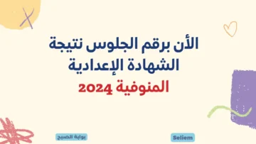 ظهرت الآن نتائج 3 إعدادي بالمنوفية لينك نتيجة الصف الثالث الإعدادي 2024 المنوفية عبر monofeya.gov.eg البوابة الإلكترونية