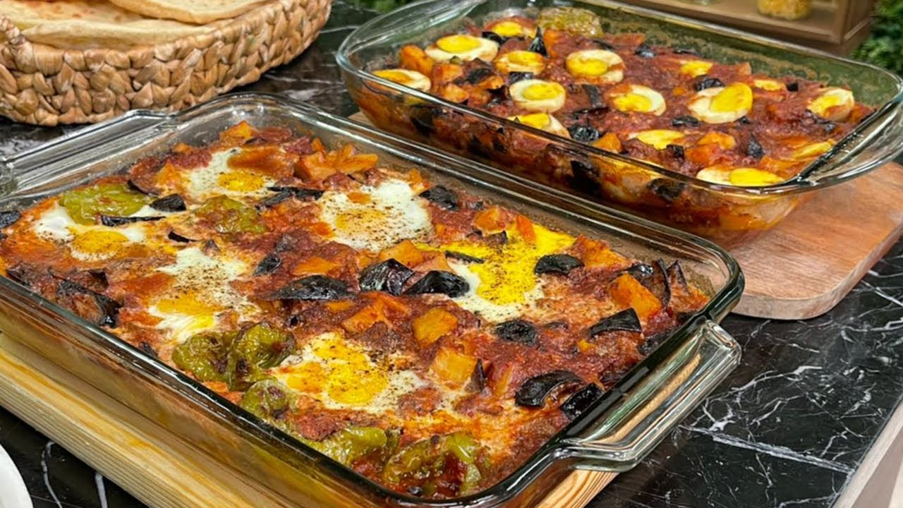 سحور اليوم الأول في رمضان .. طريقة تحضير المسقعة المشوية بالبيض