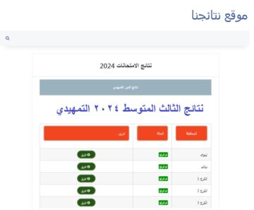 “النهارده” إعلان نتائج الثالث المتوسط التمهيدي 2024 عموم محافظات العراق عبر موقع نتائجنا