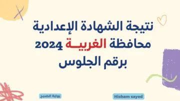 مديرية التربية والتعليم الغربية.. متى تظهر نتيجة الشهادة الإعدادية محافظة الغربية 2024 algharbiaedu نتائج 3 اعدادي برقم الجلوس