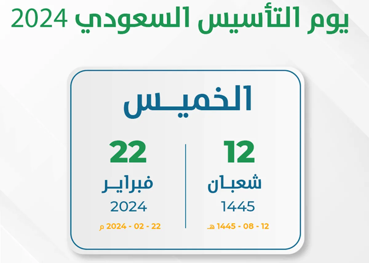 موعد إجازة يوم التأسيس 1445 وفعالياته وأهم أهدافه 5 موعد إجازة يوم التأسيس 1445 وفعالياته وأهم أهدافه