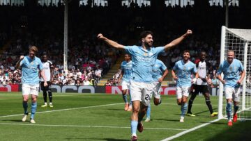 مانشستر سيتي على بُعد خطوات من لقب الدوري الإنجليزي بعد الفوز على فولهام برباعية في الجولة 37