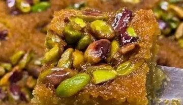 حلوى الهريسة النبكية حكاية حلوى سورية عريقة حضريها بكل سهولة