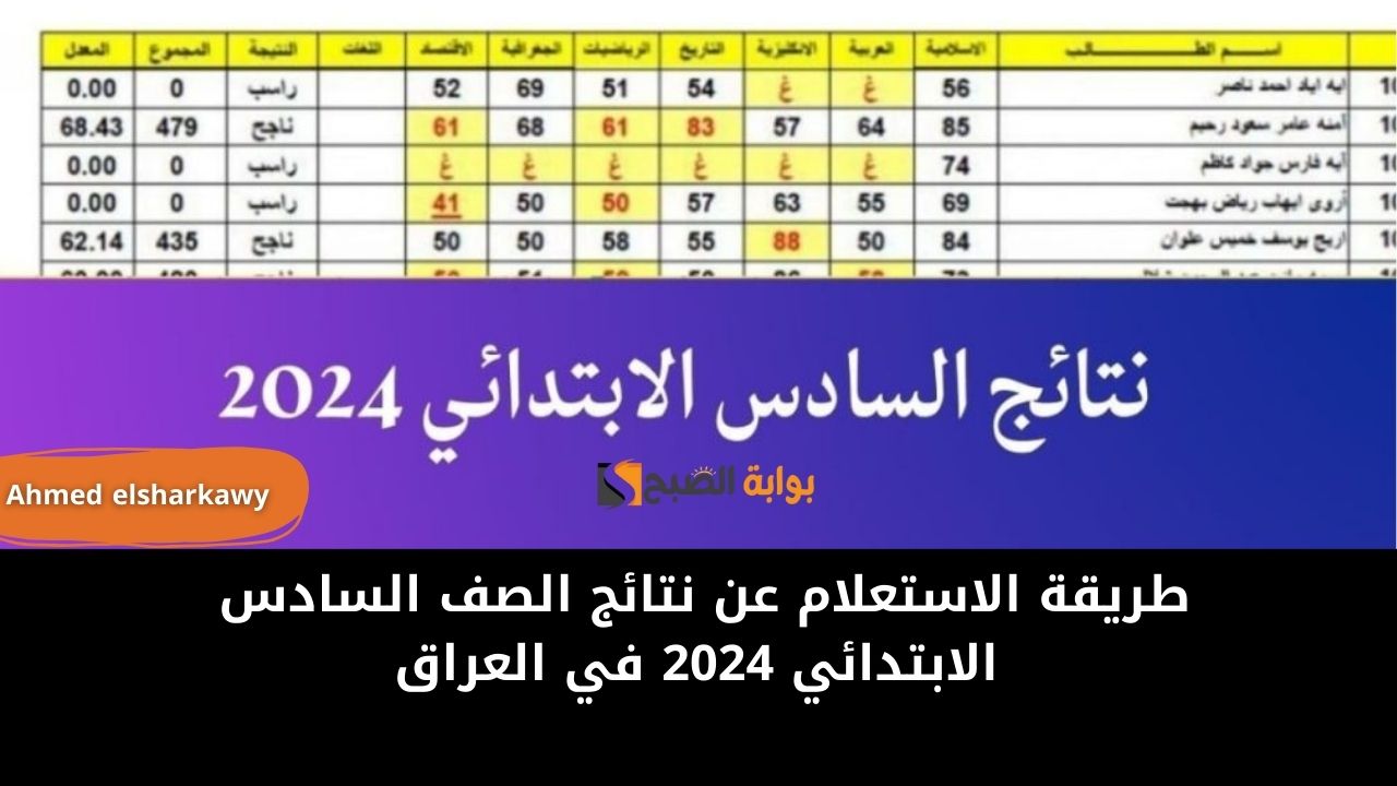 “نتيجتك من هنا” طريقة الاستعلام عن نتائج الصف السادس الابتدائي 2024 في العراق
