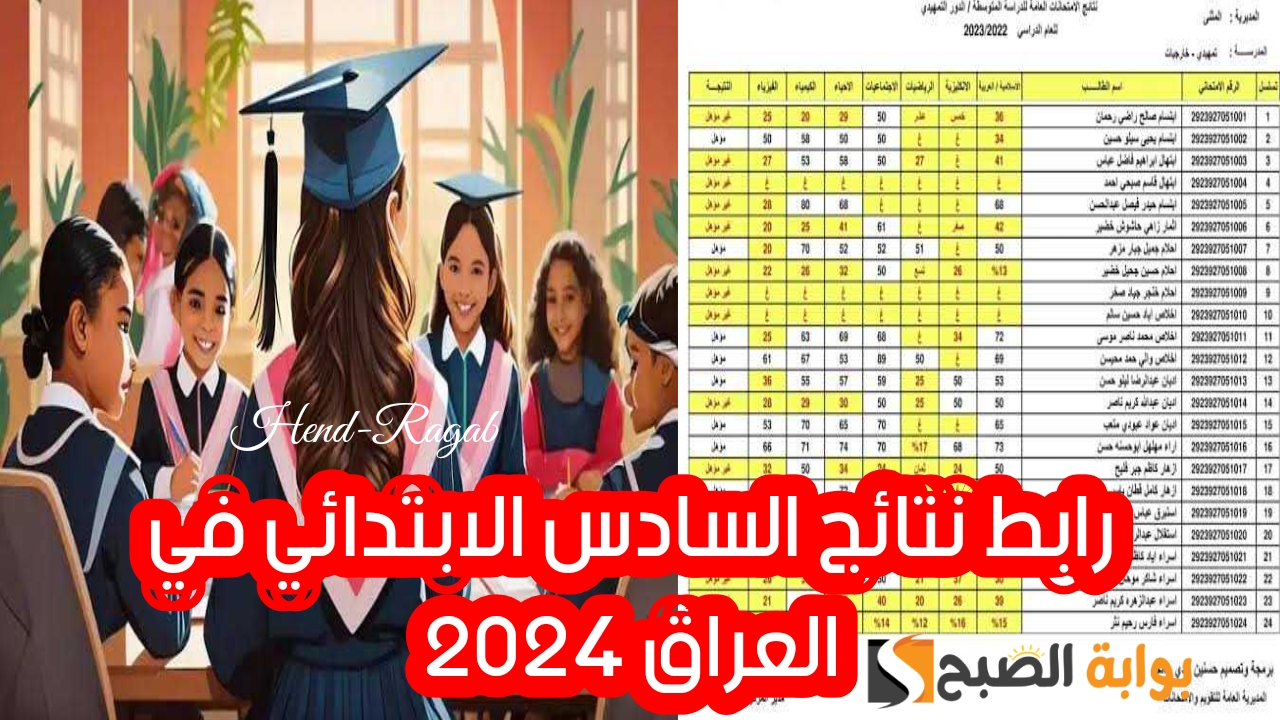 رابط نتائج السادس الابتدائي في العراق 2024 الدور الأول.. استعلم عن نتيجتك الآن!