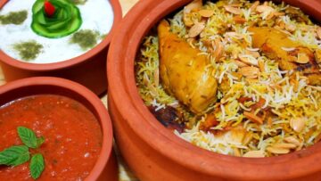 خطوات عمل برياني دجاج حار في المنزل