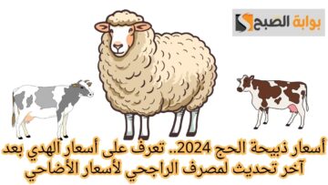 أسعار ذبيحة الحج 2024.. تعرف على أسعار الهدي بعد آخر تحديث لمصرف الراجحي لأسعار الأضاحي