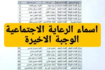 عبر مظلتي.. رابط وخطوات الاستعلام عن أسماء المشمولين بالرعاية الاجتماعية الوجبة الأخيرة 2024 عموم المحافظات