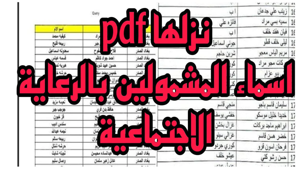 “وزارة العمل والشؤون الاجتماعية spa.gov.iq“ اسماء المشمولين بالرعاية الاجتماعية الوجبة الأخيرة مظلتـــي 2024 في عموم العراق