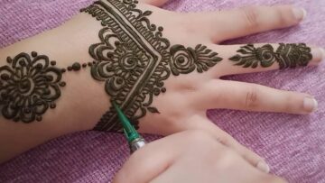 “رسومات جديدة للعرائس” الحنة الهندية وطريقة رسمها بشكل جميل ومميز!!