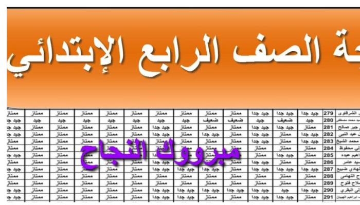 “مبرووك للناجحين” رابط نتائج الصف الرابع والخامس والسادس الابتدائي 2024 القاهرة الترم الثاني بالرقم القومي