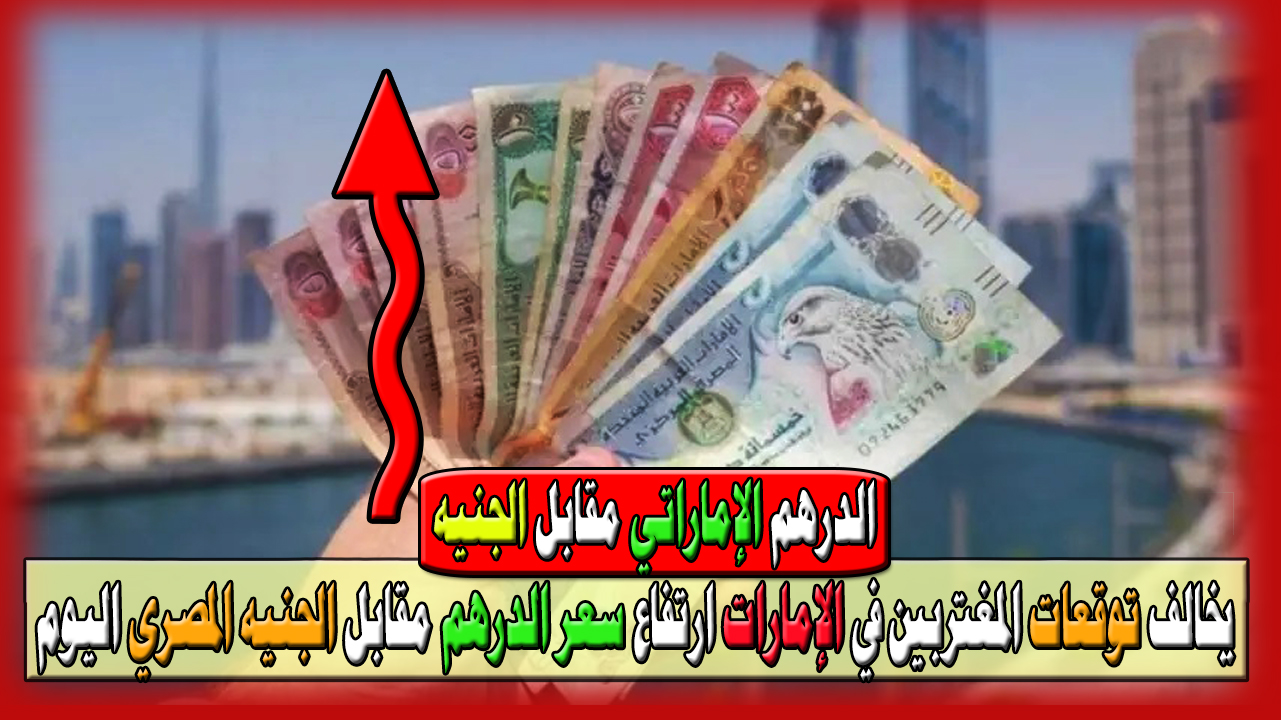 يخالف توقعات المغتربين في الإمارات ارتفاع سعر الدرهم الإماراتي مقابل الجنيه المصري اليوم السبت 25 مايو 2024 في البنوك
