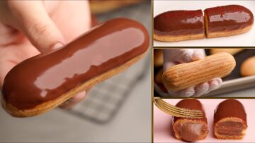 طريقة عمل الإكلير بخطوات سهلة وطعم وحشوة لذيذة