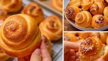 طريقة عمل بريوش طري زي القطن من جوه بعجينة سهلة في البيت زي محلات الحلويات 