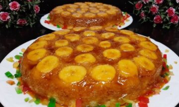 لذيذة وشهية كيكة المشمش بالكراميل بالمنزل بطعم لذيذ ورائع بالخطوات