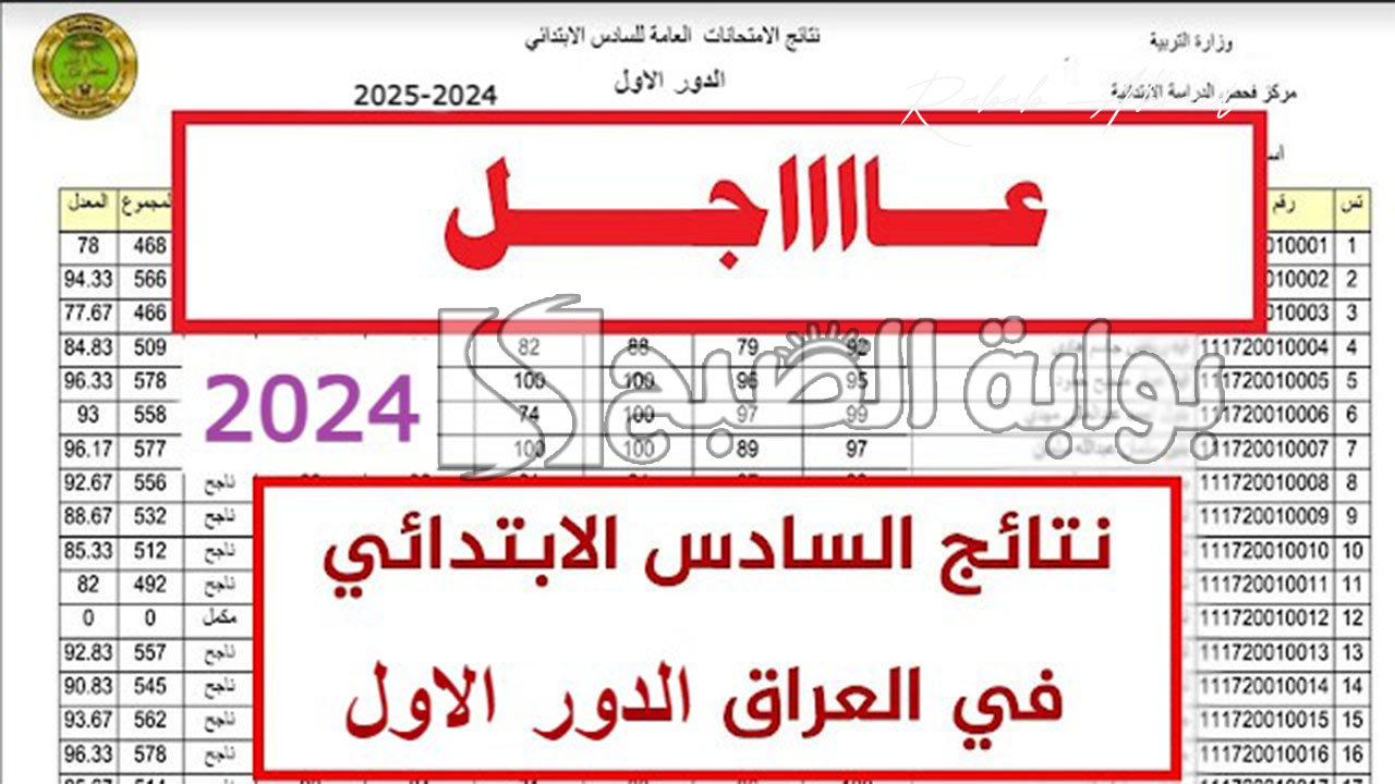 وزارة التربية العراقية تُعلن نتائج السادس ابتدائي 2024 الدور الاول بغداد 5 وزارة التربية العراقية تُعلن نتائج السادس ابتدائي 2024 الدور الاول بغداد