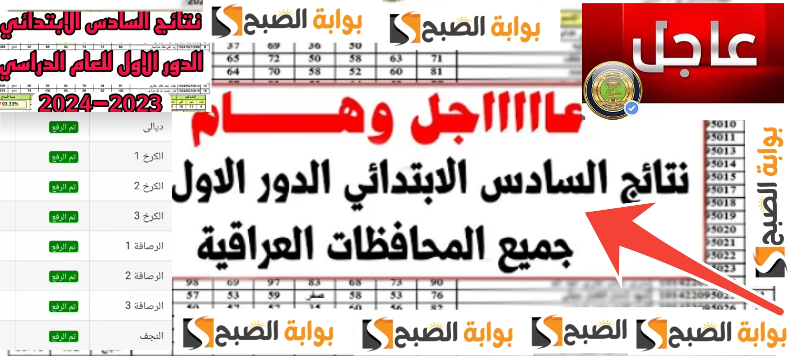 نتائج السادس الابتدائي 2024 ميسان وذي قار وكربلاء وواسط وجميع المحافظات العراقية 5 نتائج السادس الابتدائي 2024 ميسان وذي قار وكربلاء وواسط وجميع المحافظات العراقية
