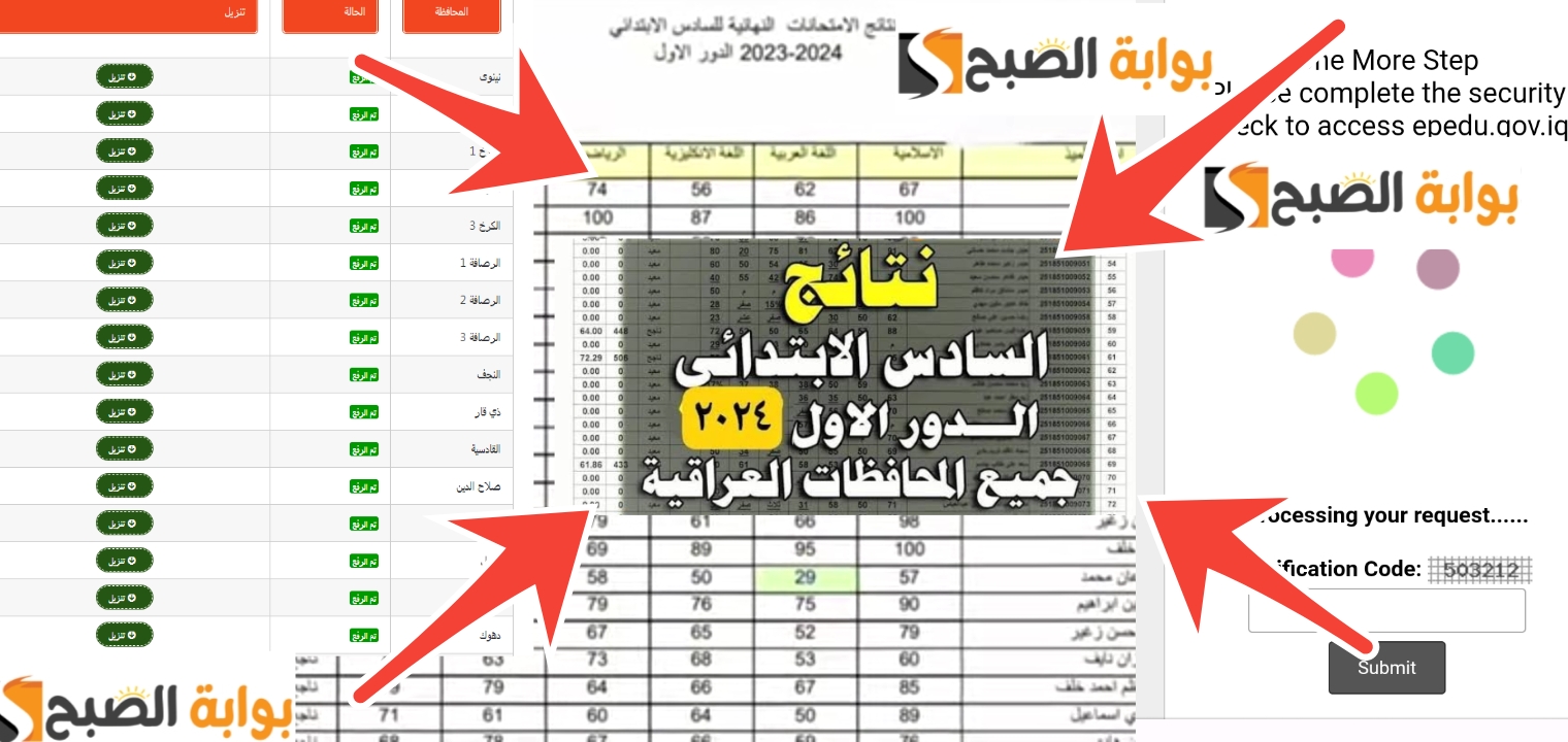 رفع نتائج السادس الابتدائي العراق 2024 في جميع المحافظات رابط مباشر للدرجات مجاناً 5 رفع نتائج السادس الابتدائي العراق 2024 في جميع المحافظات رابط مباشر للدرجات مجاناً