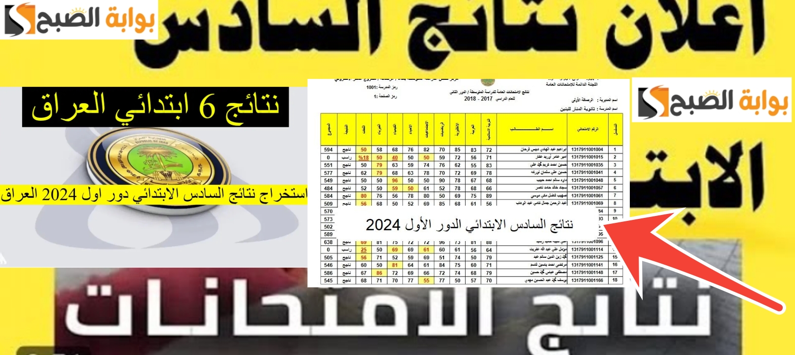 استعلم بـ رابط نتائج السادس الابتدائي العراق عموم المحافظات العراقية 2024 5 استعلم بـ رابط نتائج السادس الابتدائي العراق عموم المحافظات العراقية 2024