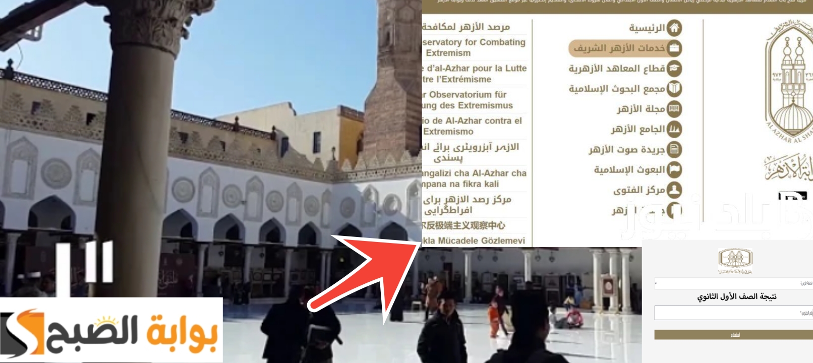 نتيجة الصف الأول الثانوي الأزهري بالاسم ورقم الجلوس 2024 تعرف على الخطوات والرابط