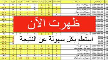 نتائج السادس الابتدائي في العراق الدور الاول نينوي والبصرة وديالي بالرقم الامتحاني والاسم