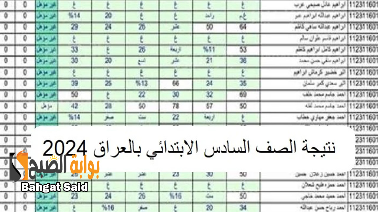 رابط نتيجة الصف السادس العراق الكرخ الدور الأول 2024 موقع نتائجنا ووزارة التربية 5 رابط نتيجة الصف السادس العراق الكرخ الدور الأول 2024 موقع نتائجنا ووزارة التربية