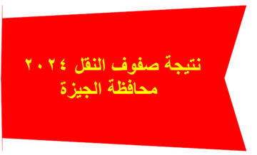 بالرابط نتيجة صفوف النقل 2024 في محافظة الجيزة