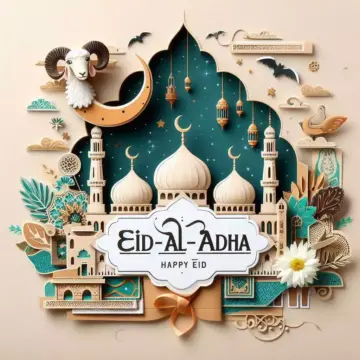 حصرياً.. صور وبطاقات معايدة عيد الأضحى 2024م مع مجموعة من أرق عبارات التهنئة الإسلامية للأهل والأصدقاء