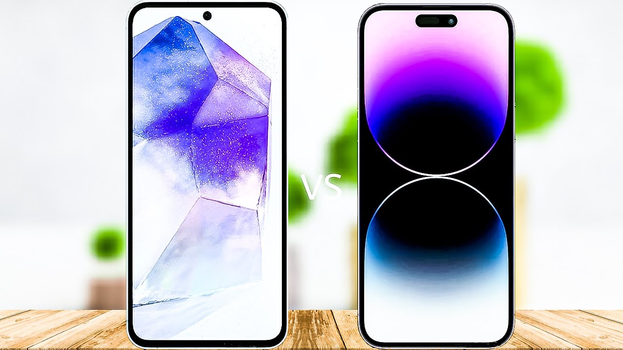 “من يتفوق بين سامسونج وآبل؟”.. مقارنة شاملة بين هاتف Apple iPhone 14 Pro Max وهاتف Samsung Galaxy A55