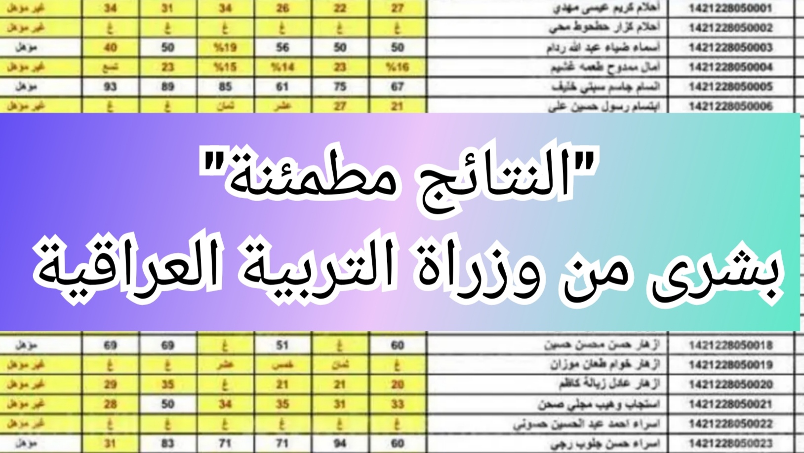 "النتائج مطمئنة" موعد ظهور نتائج الثالث المتوسط وأهم تصريحات وزارة التربية العراقية 5 “النتائج مطمئنة” موعد ظهور نتائج الثالث المتوسط وأهم تصريحات وزارة التربية العراقية