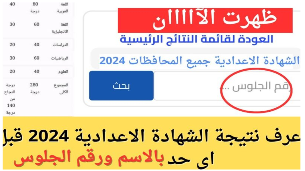 ظهرت الآن.. نتيجة الصف الثالث الاعدادي محافظة المنيا رابط مباشر للاستعلام عنها 5 ظهرت الآن.. نتيجة الصف الثالث الاعدادي محافظة المنيا رابط مباشر للاستعلام عنها