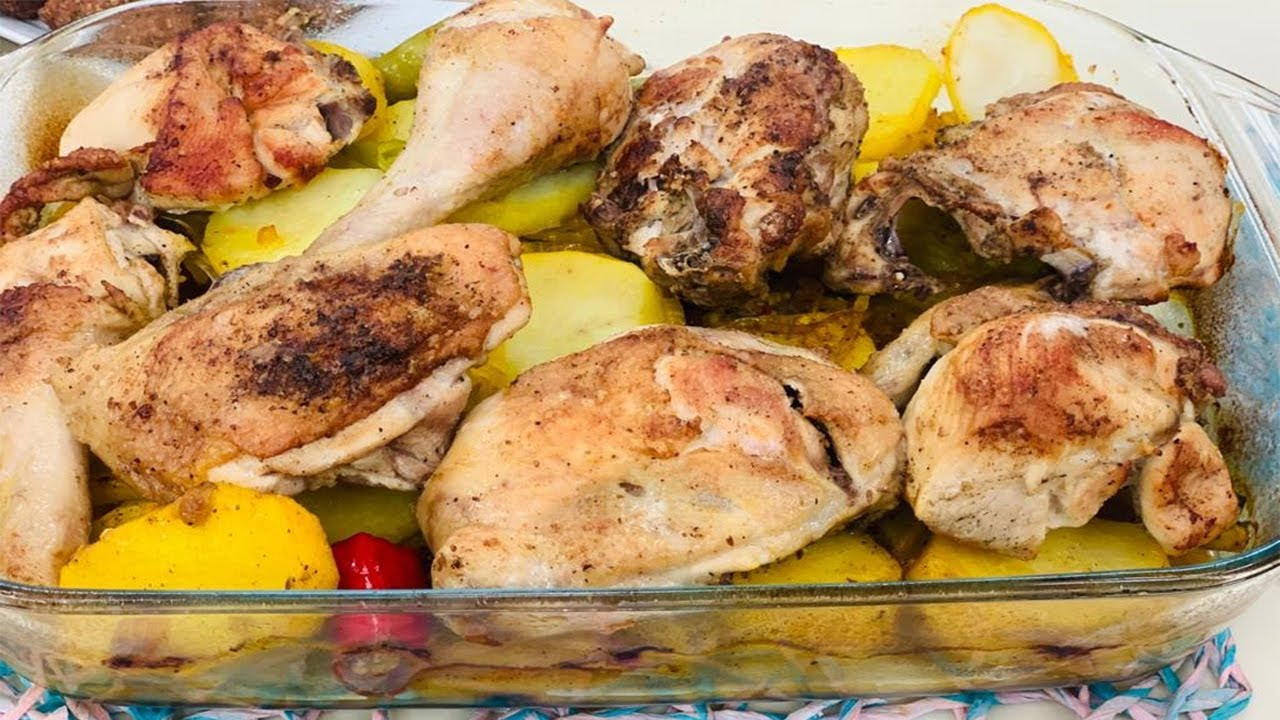 أسرع وصفات الغداء..طريقة عمل صينية البطاطس بقطع الفراخ بطعم حكاية