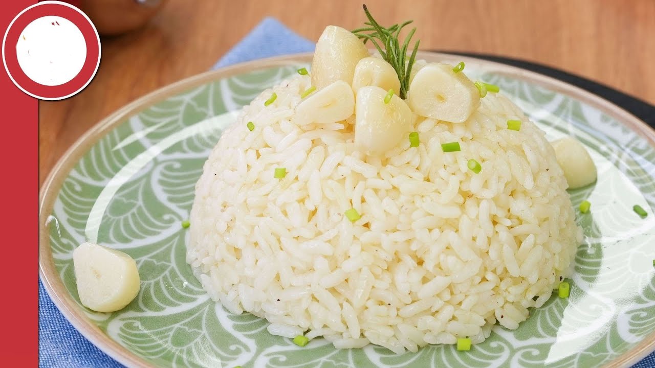 أرز بالثوم بطريقة سهلة وسريعة وشهية وبمكونات بسيطة