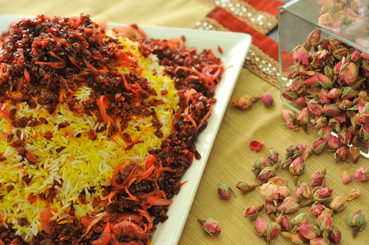 أطيب وصفة لعمل الأرز الإيراني بالزرشك والزعفران مع الدجاج 5 أطيب وصفة لعمل الأرز الإيراني بالزرشك والزعفران مع الدجاج