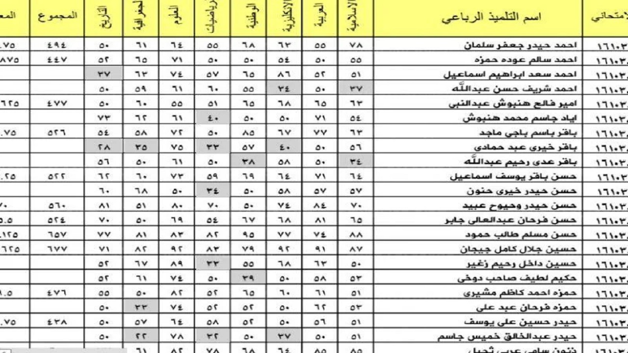 “epedu.gov.iq” نتائج الثالث المتوسط 2024 دور الأول بالعراق بالرقم الامتحاني نتائجنا وزارة التربية العراقية موقع ناجح