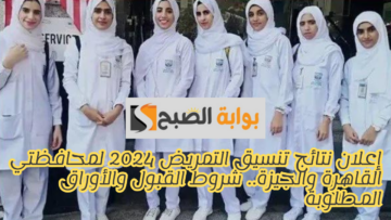إعلان نتائج تنسيق التمريض 2024 لمحافظتي القاهرة والجيزة.. شروط القبول والأوراق المطلوبة